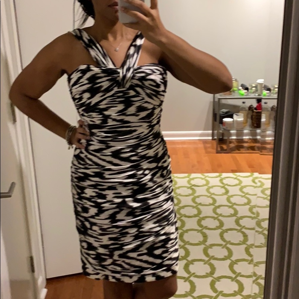 NWOT Carmen Marc Valvo Silk Dress
